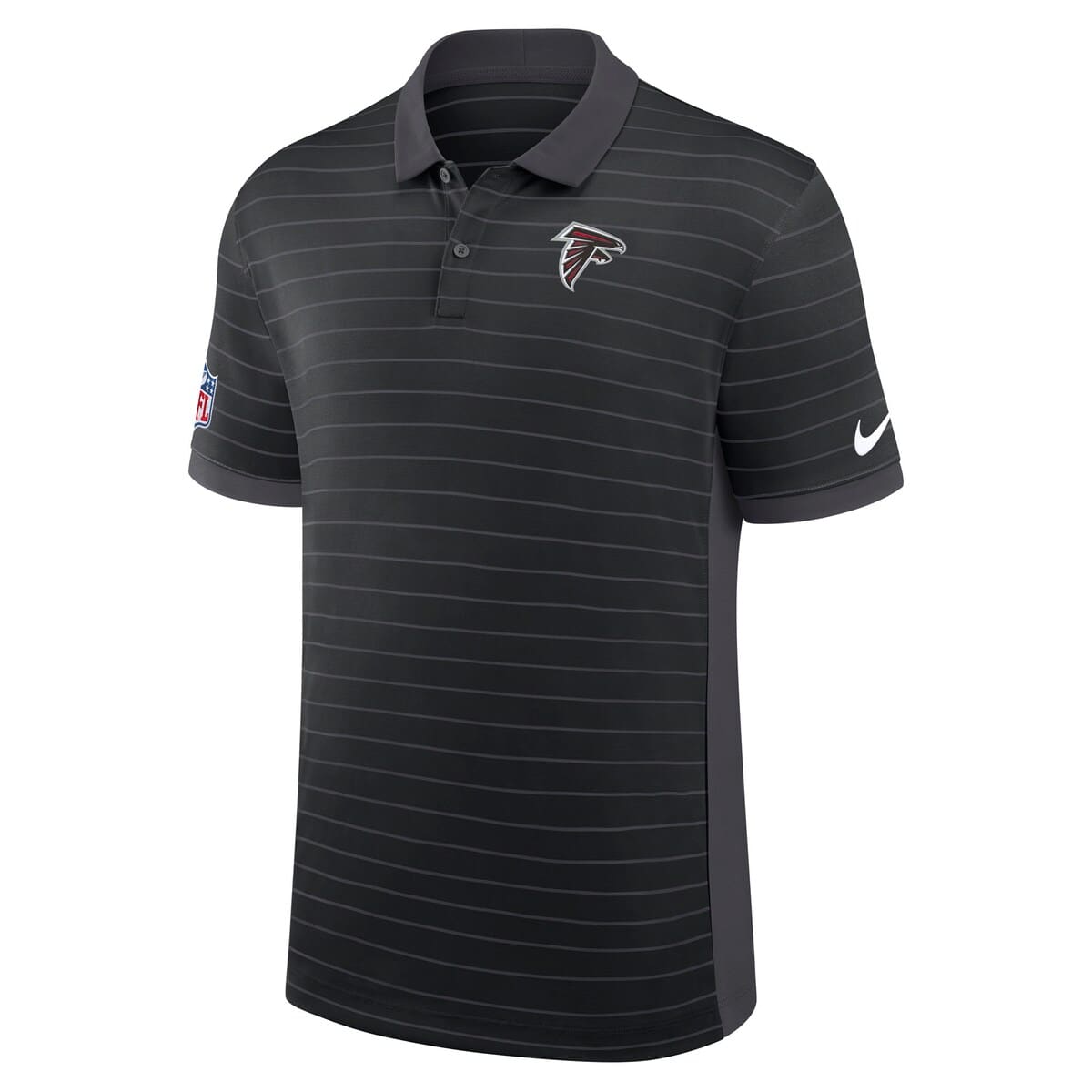 Men's Nike Black Atlanta Falcons Sideline Victory Stripe Performance Polo - image 2