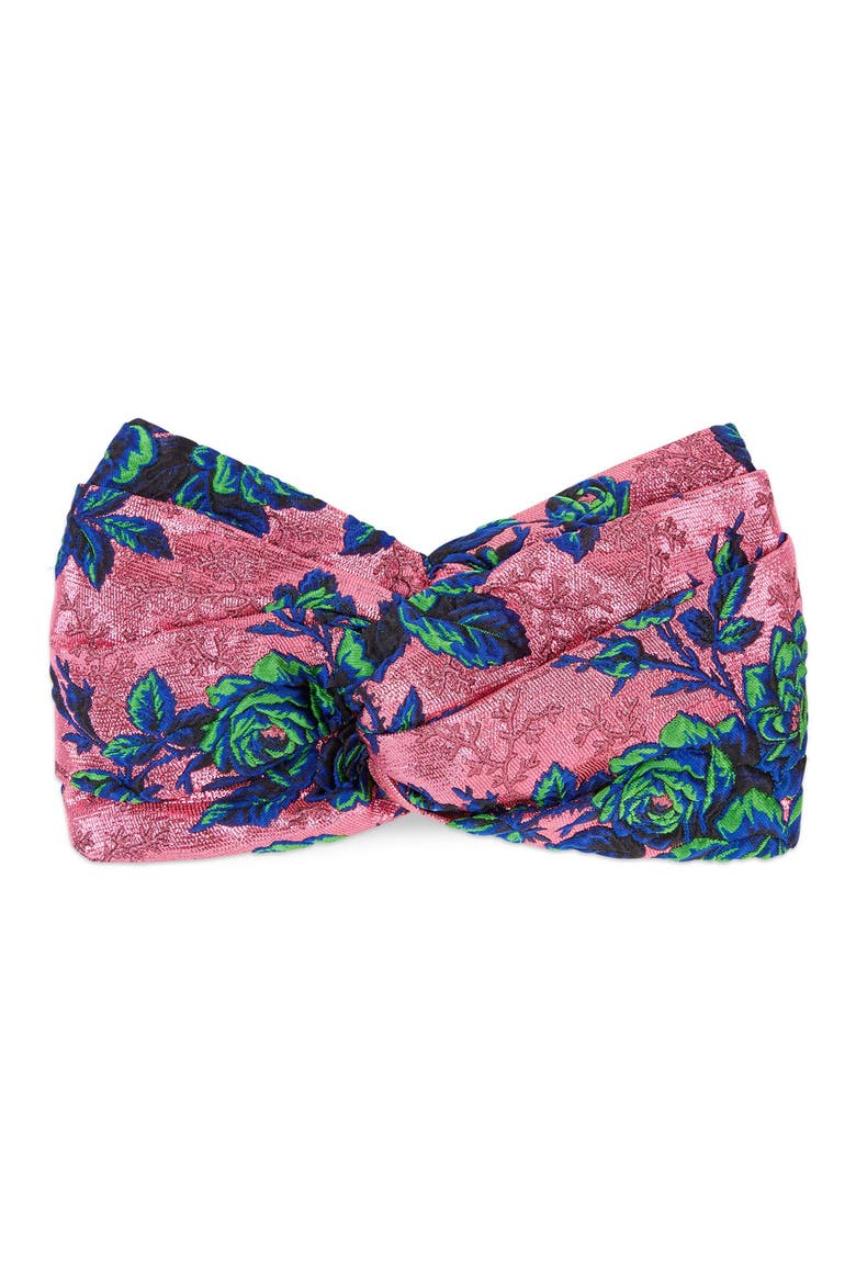 Floral Jacquard Headband, Alternate, color, SIENNA