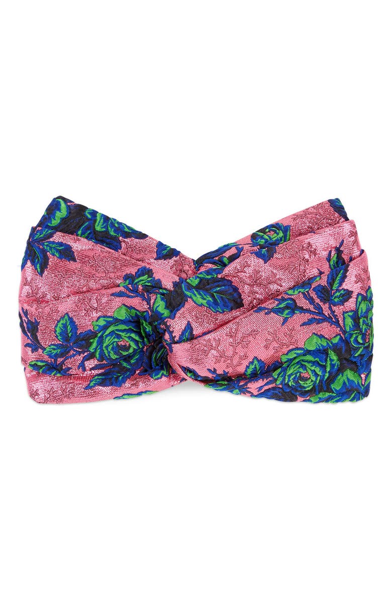 Gucci Floral Jacquard Headband, Alternate, color, 