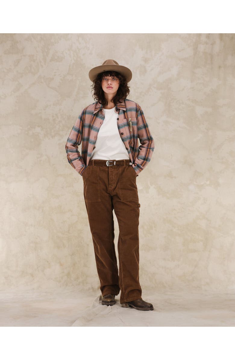 Fortela Aprilb Cotton Check Shirt, Alternate, color, Pink