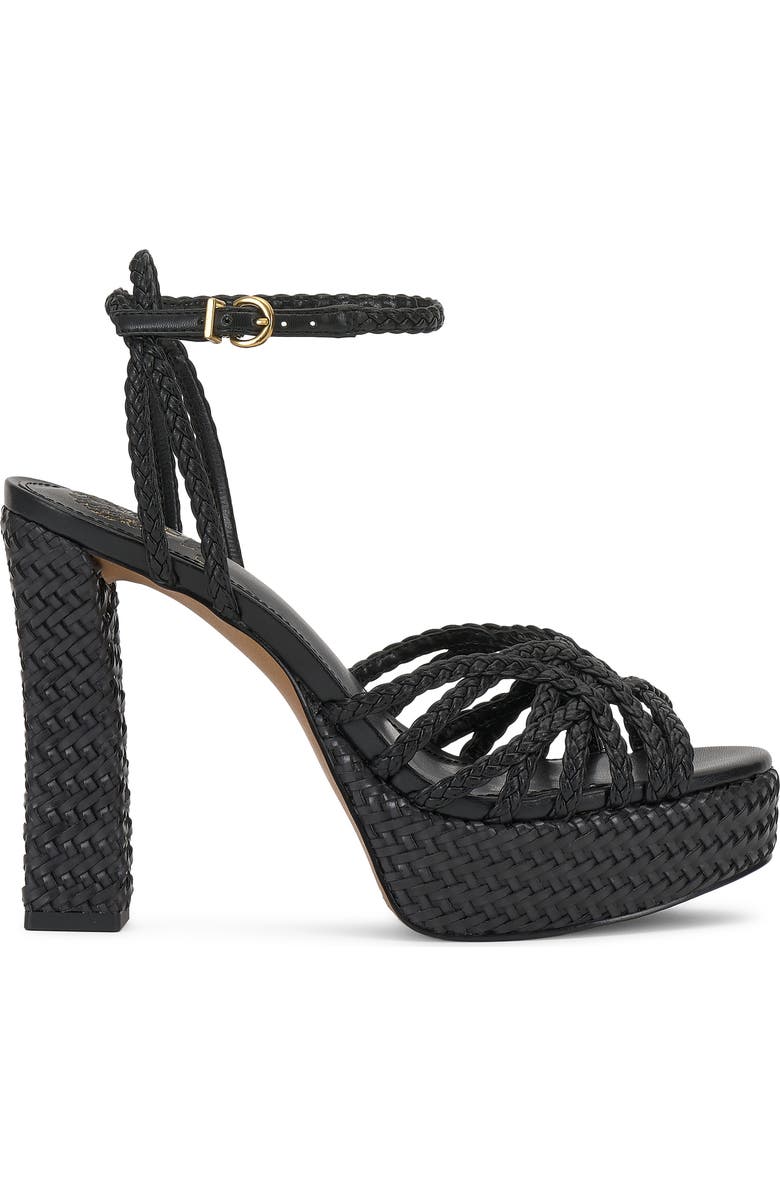 Vince Camuto Samlee Ankle Strap Platform Sandal, Alternate, color, Black