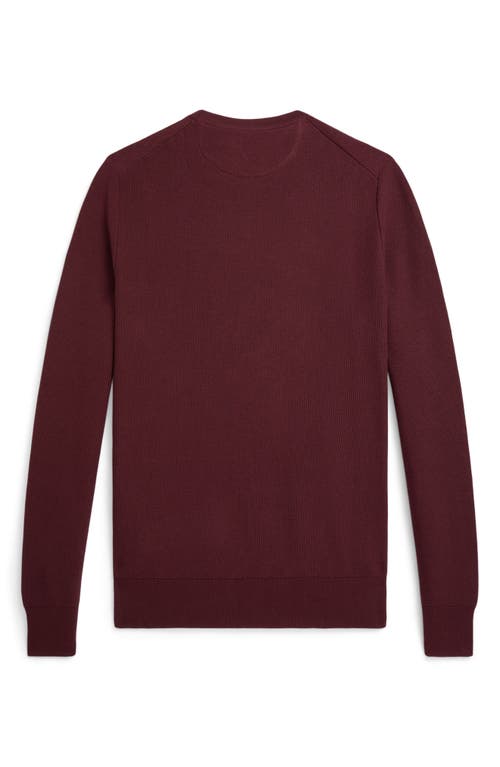 Polo Ralph Lauren Textured Cotton Crewneck Sweater In Red