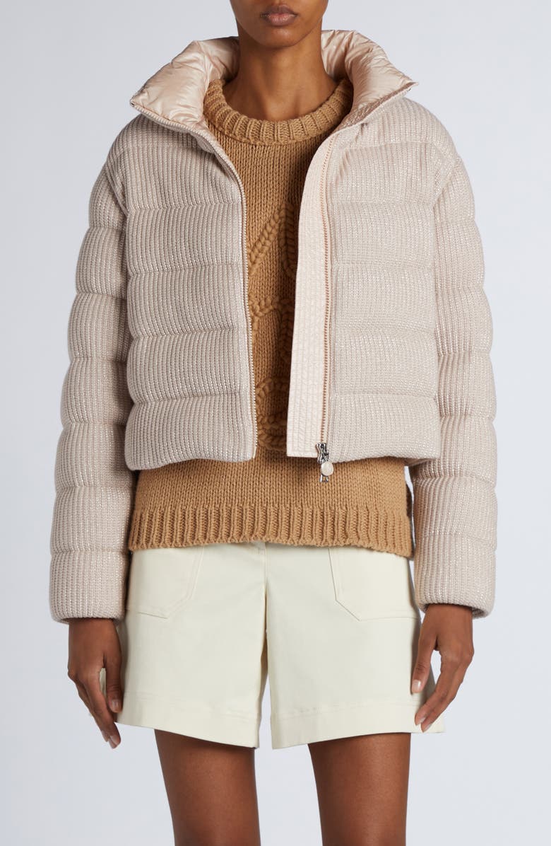 Moncler Thoiry Down Puffer Jacket, Main, color, Pink