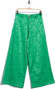 Maaji Kimchi Floral Jacquard Wide Leg Cover-Up Pants
