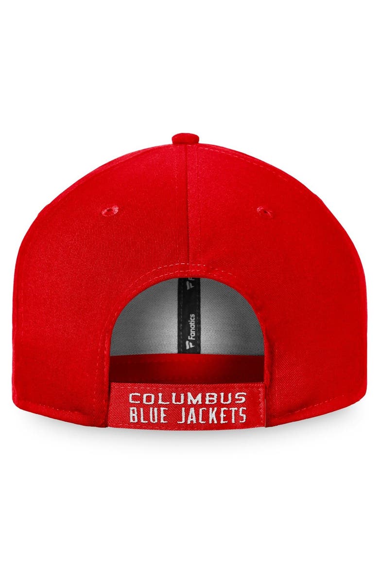 Men's Fanatics Branded Red Columbus Blue Jackets Core Adjustable Hat, Alternate, color, Red