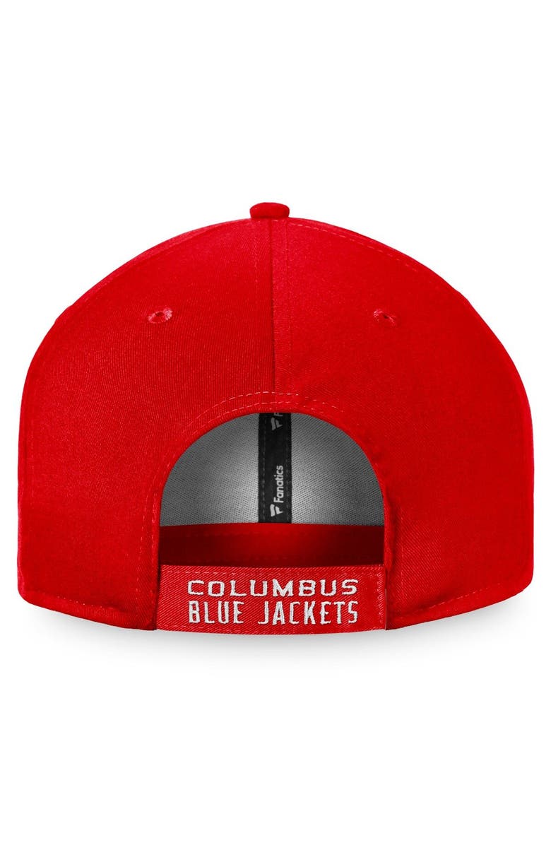 FANATICS Men's Fanatics Branded Red Columbus Blue Jackets Core Adjustable Hat, Alternate, color, 
