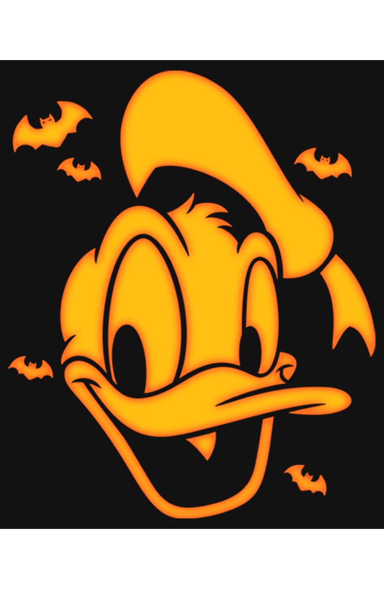 Mickey & Friends Girl's Mickey & Friends Halloween Donald Duck  Graphic T-Shirt, Alternate, color, Black