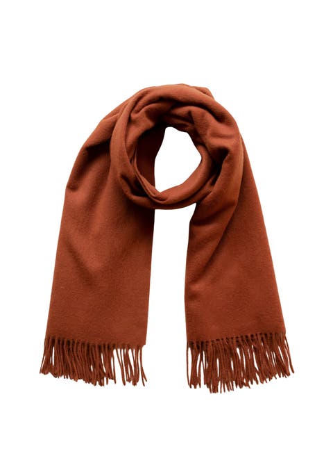 Lambswool Block Color Blanket Scarf