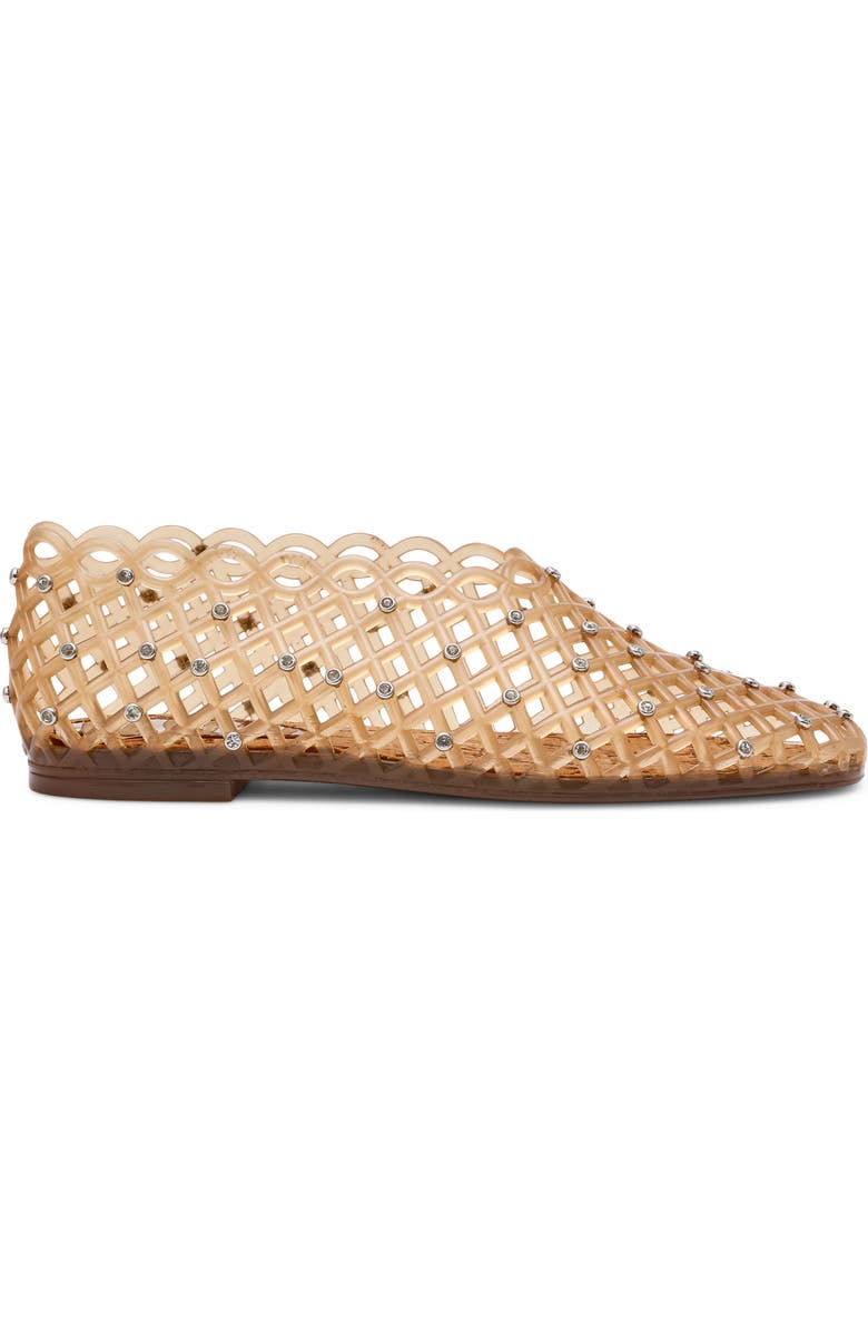 Steve Madden Grove Rhinestone Jelly Flat, Alternate, color, Tan