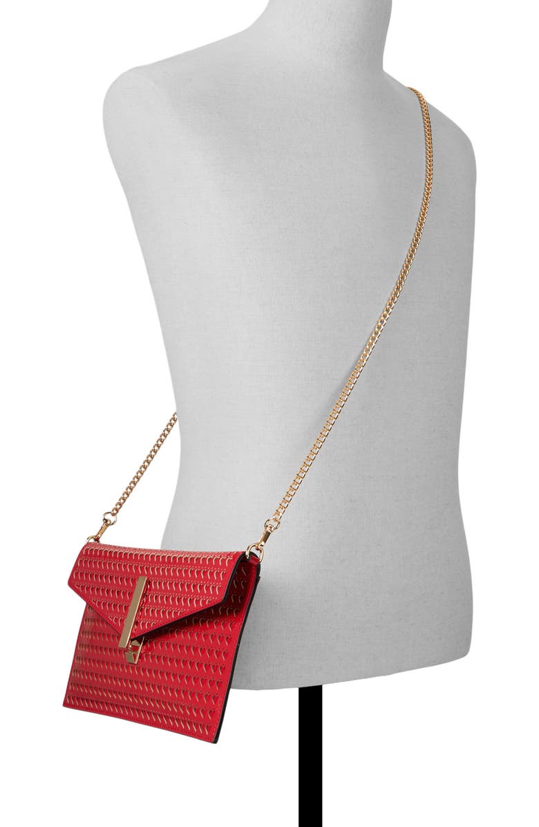 ALDO Love Clutch, Alternate, color, Red