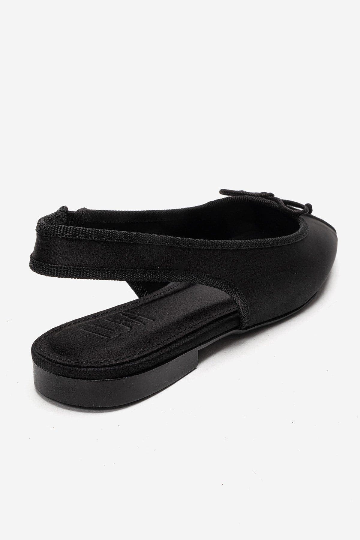 Prologue Shoes Zelvia Bow Slingback Ballet Flat, Alternate, color, Black