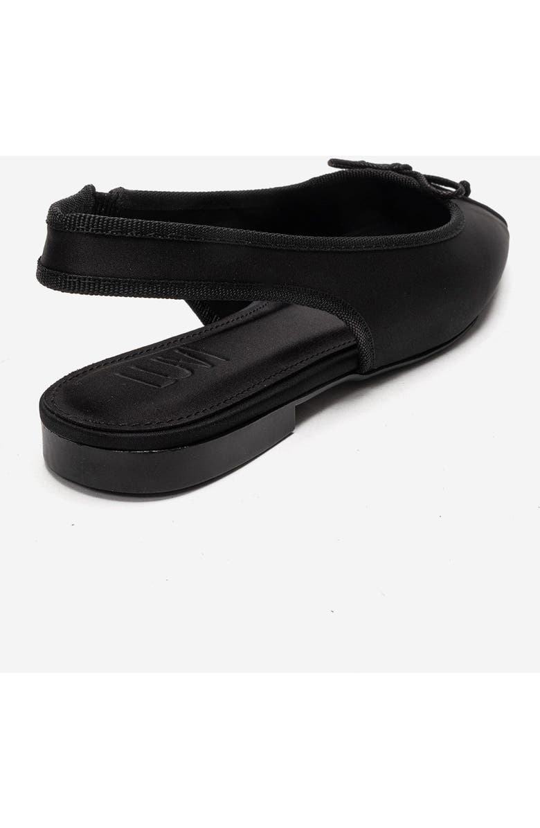 Prologue Shoes Zelvia Bow Slingback Ballet Flat, Alternate, color, Black