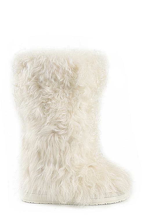 Zigi Raylynn Faux-fur Tall Boot In Ivory