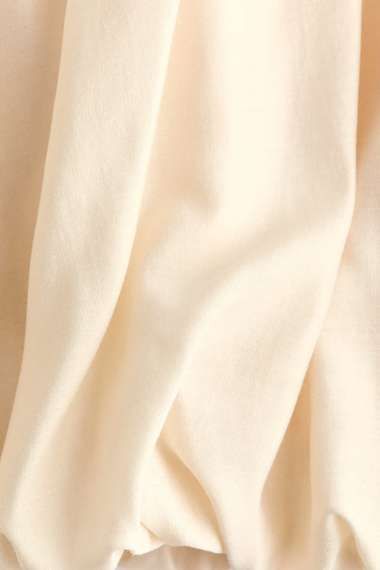 Bubble-hem Mini Skirt, Alternate, color, Cream