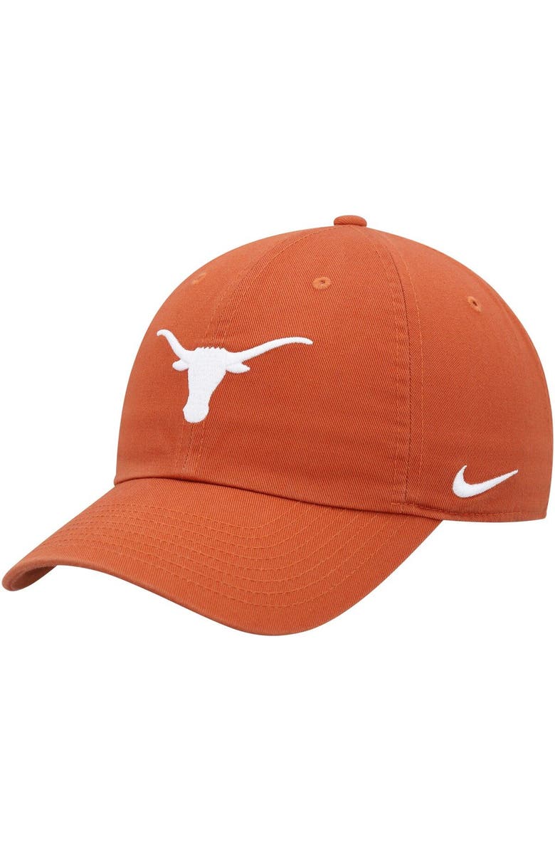 Nike Men's Nike Burnt Orange Texas Longhorns Heritage86 Logo Performance Adjustable Hat, Main, color,