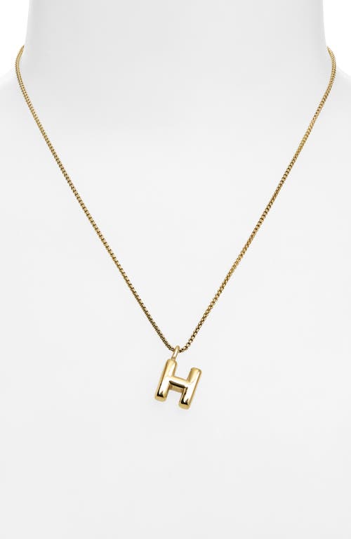 Open Edit Waterproof Bubble Initial Pendant Necklace
