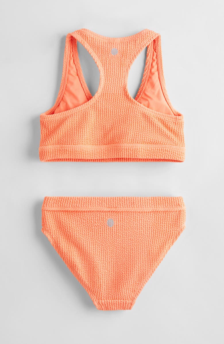 Zella Girl Kids' Twist Front Two-Piece Swimsuit, Alternate, color, 