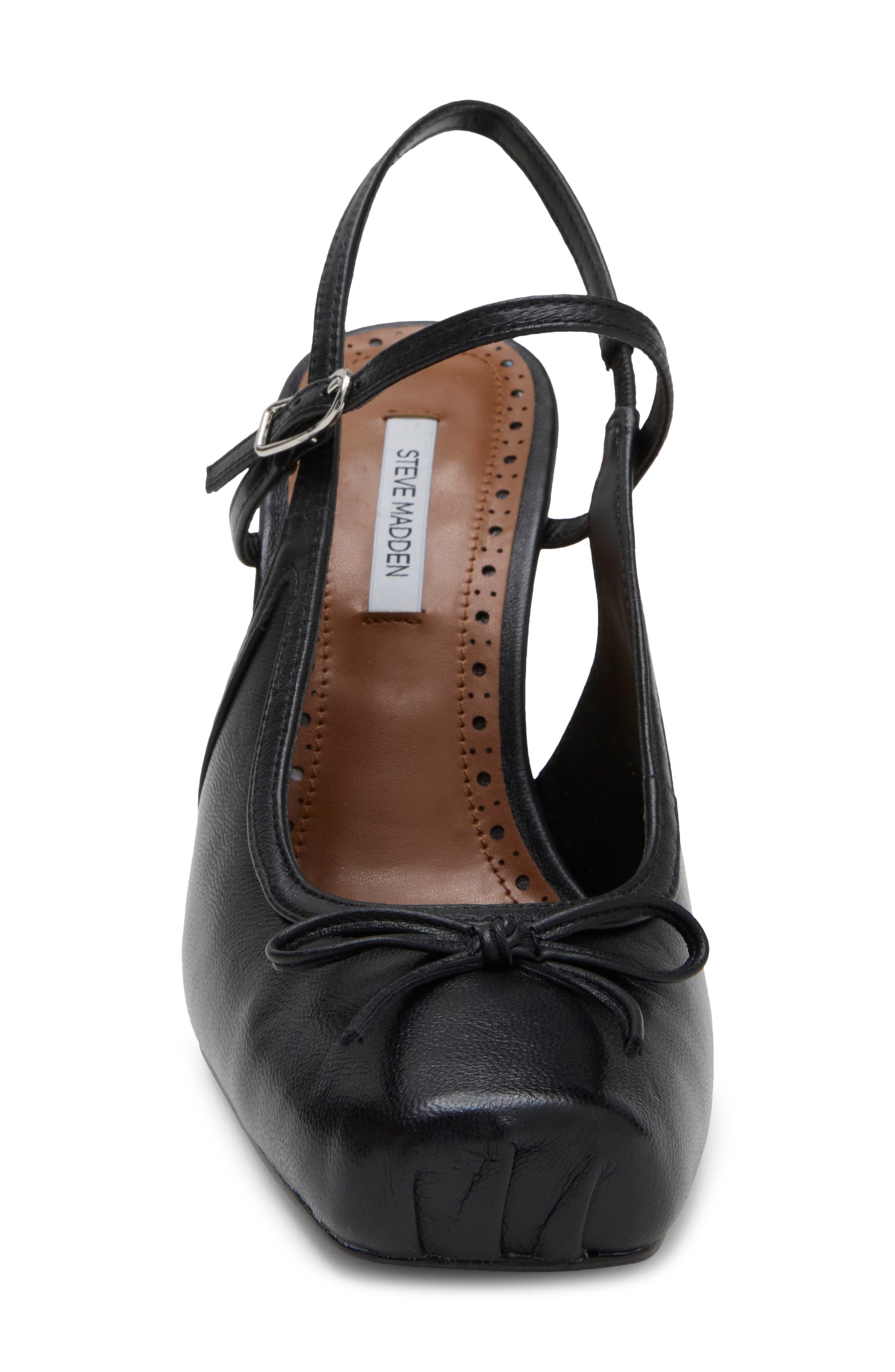 Elaine Slingback Pump, Alternate, color, BLACK LEATHER