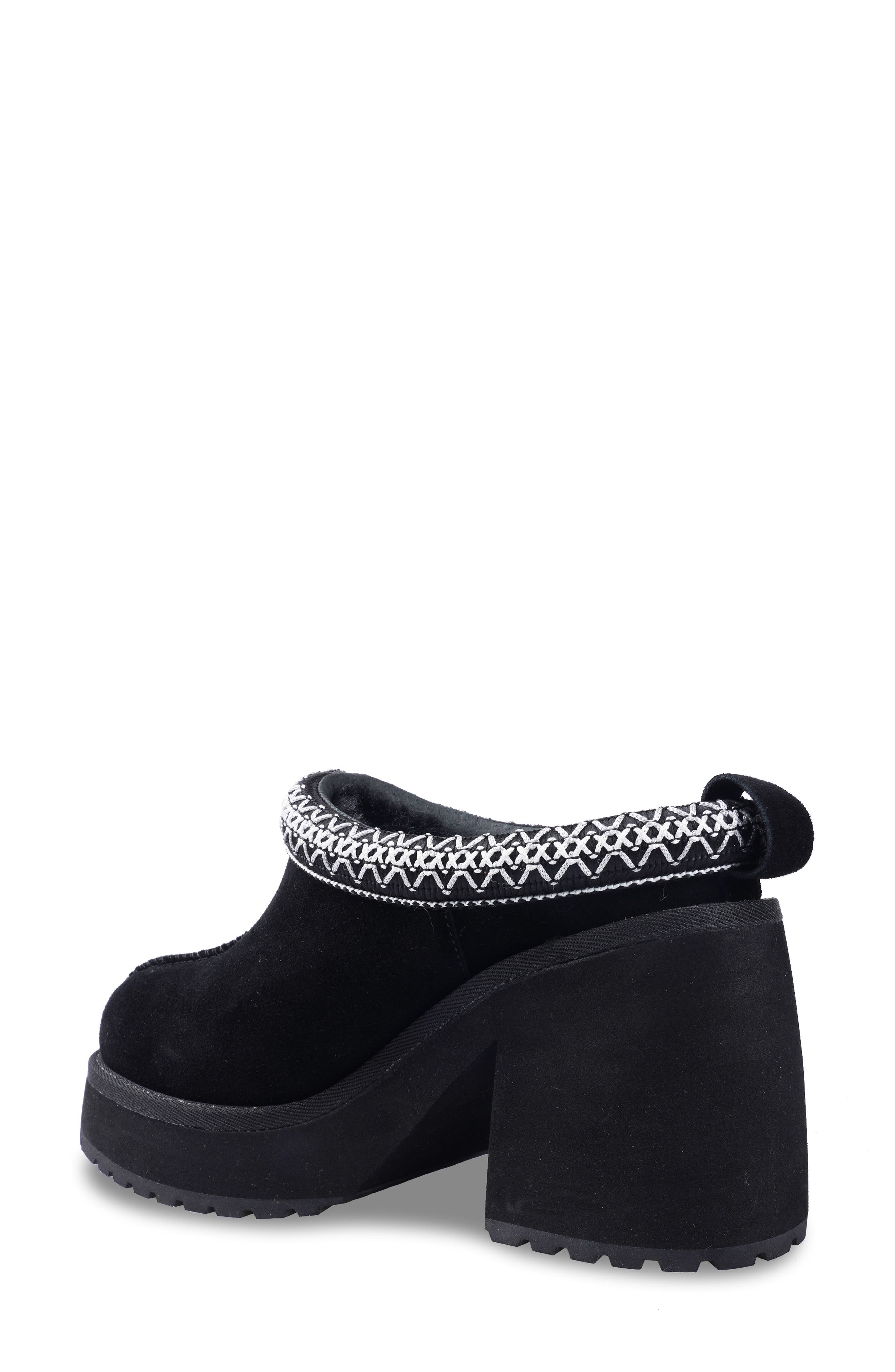 Candie's Leora Platform Clog, Alternate, color, Black Suede