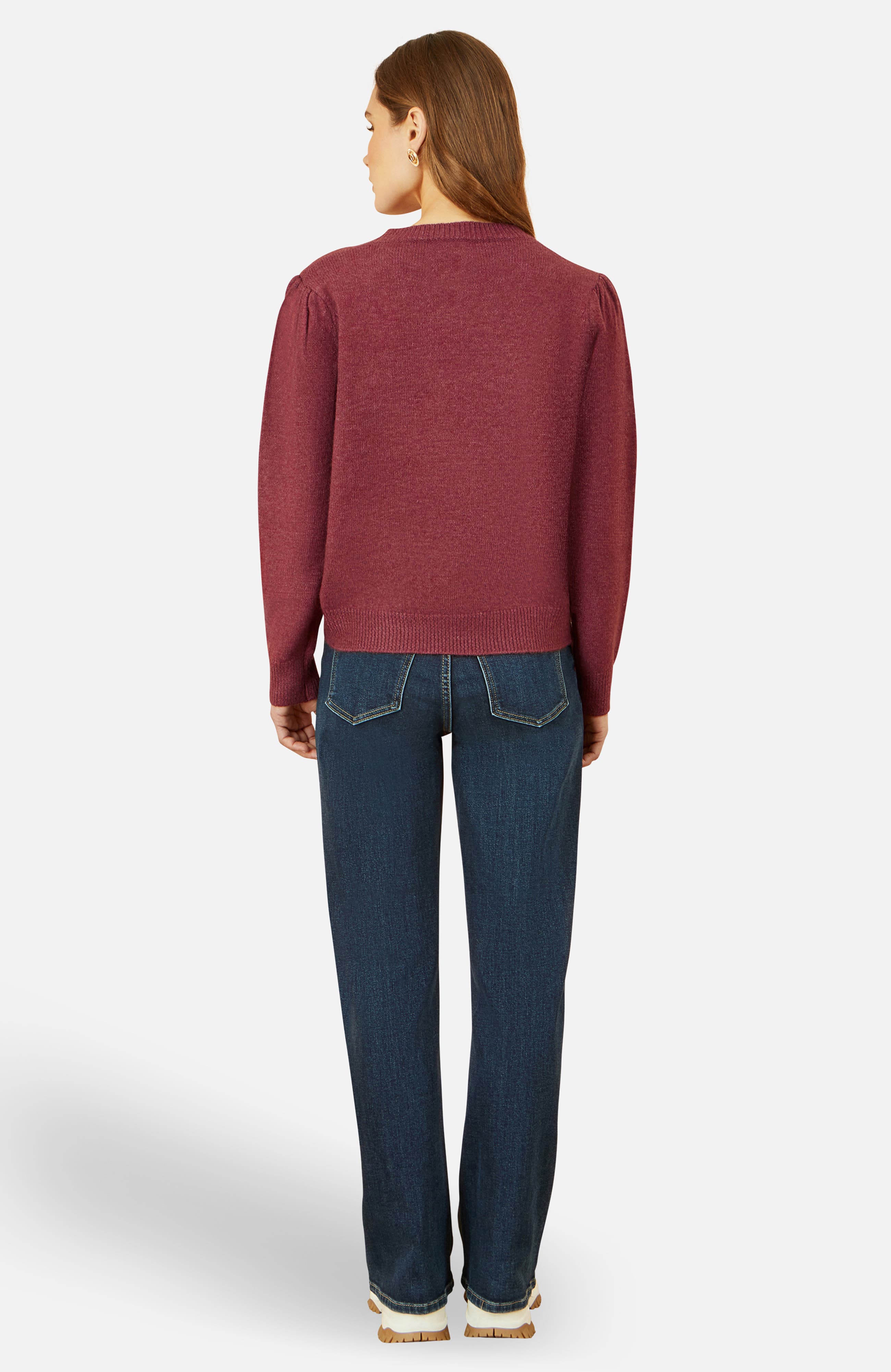 Yumi Crochet Flower Knit Jumper (Women) | Nordstrom