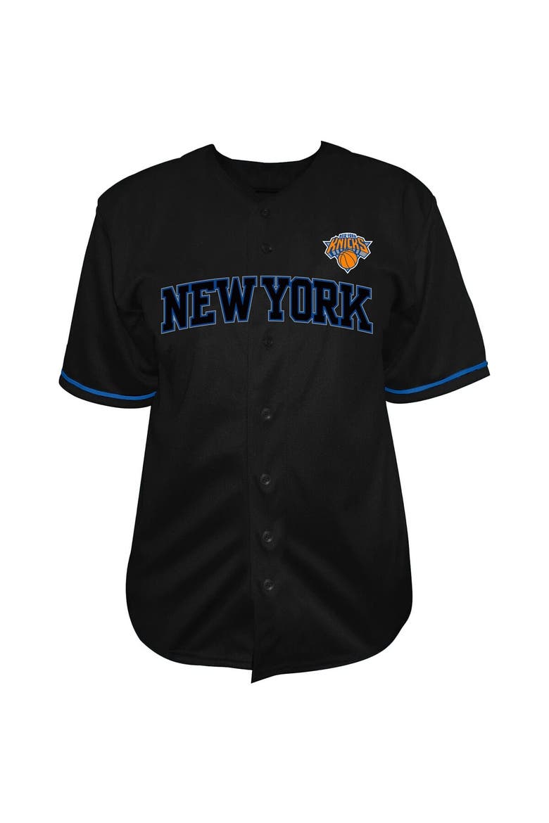 Men's Fanatics Jalen Brunson Black New York Knicks Big & Tall Name & Number Fashion Jersey, Alternate, color, Black