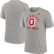 Nike Men's Nike Heather Gray Ohio State Buckeyes Legacy Local Tri-Blend T-Shirt