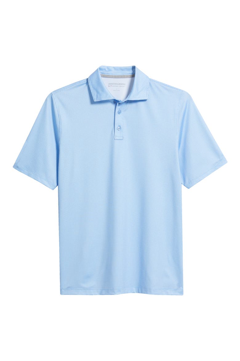 XC+™ Ace Micropattern Performance Golf Polo, Alternate, color, LIGHT BLUE/ WHITE GINGHAM
