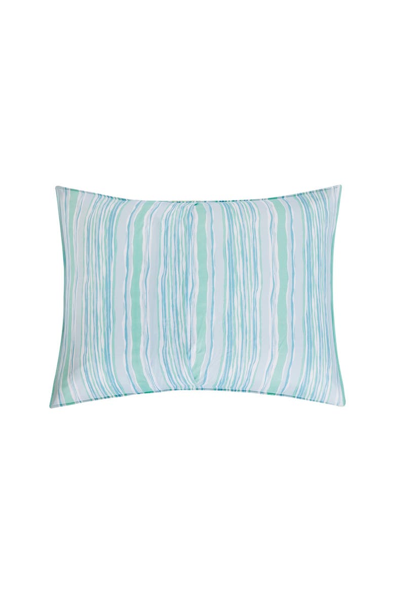 Delray Beach Coastal Seashell Quilt Set  - Reversible and Machine Washable, Alternate, color, Blue