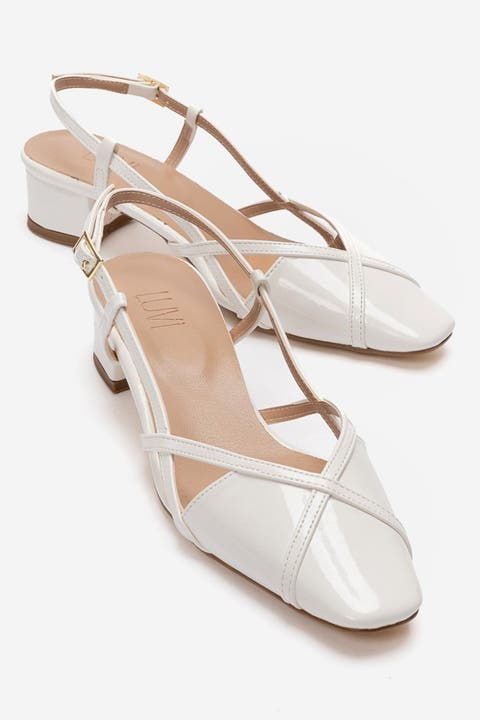 Olena Block Heel Slingback Pump