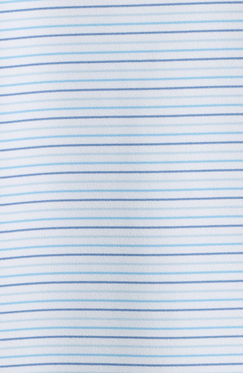 Peter Millar Triad Stripe Performance Jersey Polo, Alternate, color, White