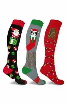 EXTREME FIT 3-Pack Knee High Compression Socks