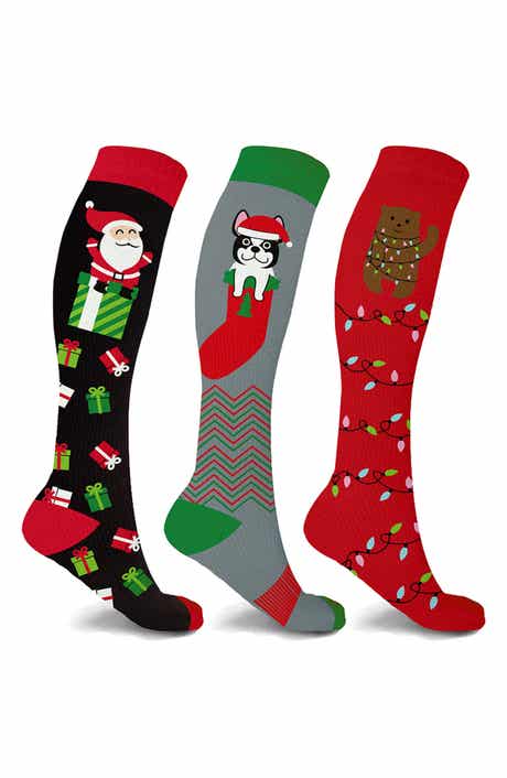 EXTREME FIT 3-Pack Knee High Compression Socks