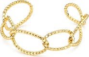 Panacea Textured Link Cuff Bracelet