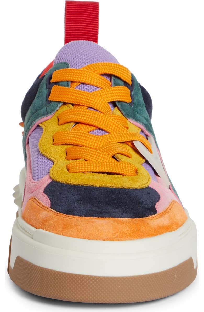 Christian Louboutin Astroloubi Mixed Media Low Top Sneaker, Alternate, color,