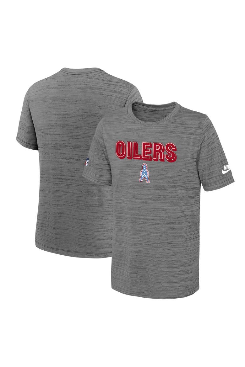 Youth Nike Heather Gray Tennessee Titans Throwback Performance T-Shirt, Main, color, Heather Gray