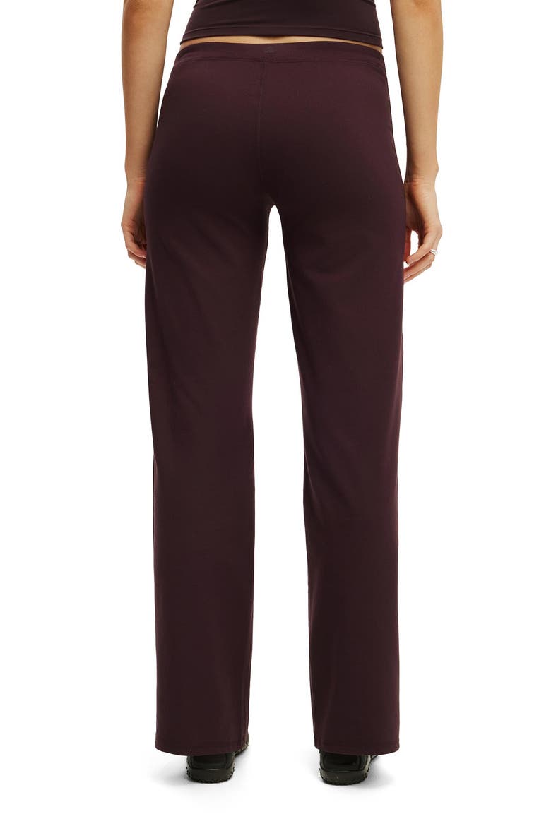 Women's Active Ultra Soft Low Rise Straight Leg Pant, Alternate, color, Italian Plum
