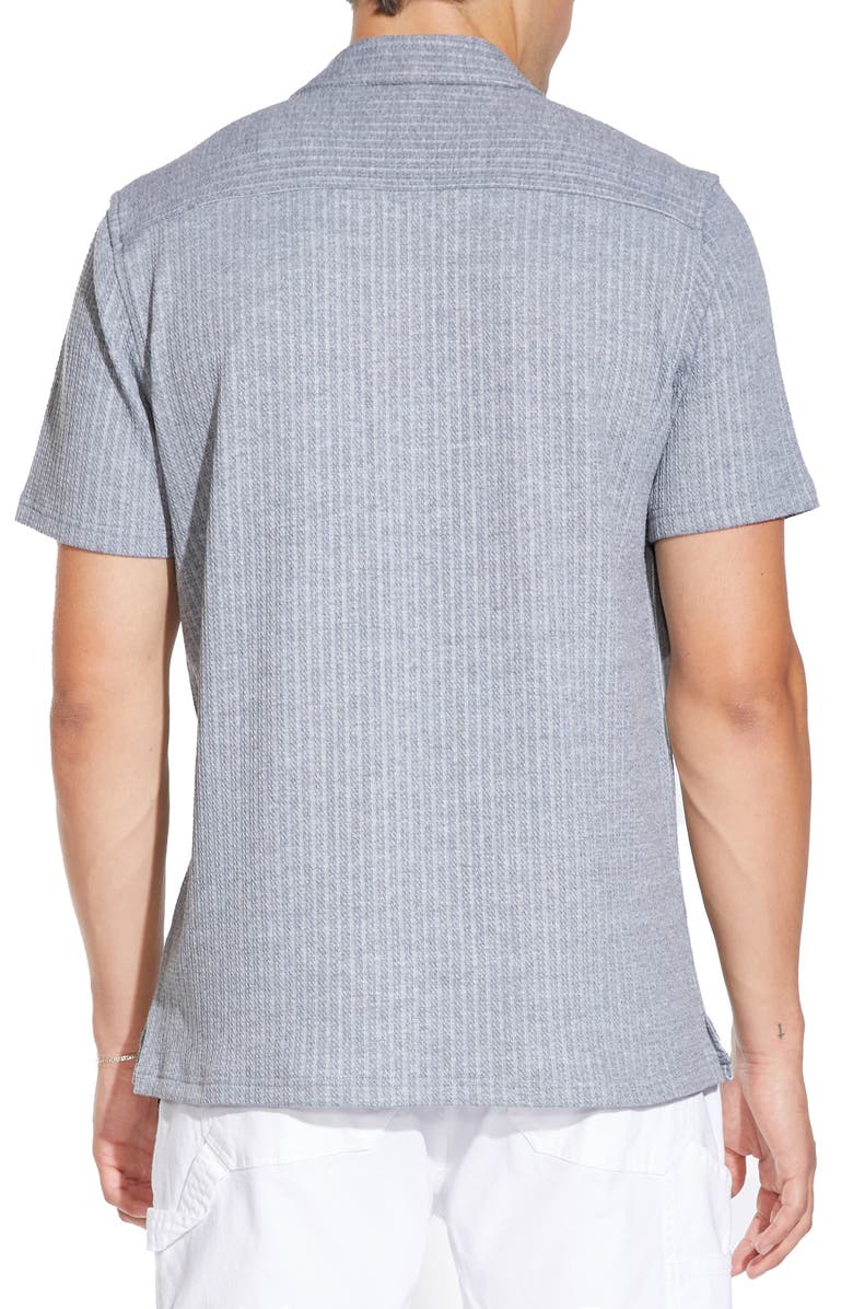 Civil Society Regular Fit Chunky Texture Button-Up Shirt, Alternate, color, Heather Charcoal