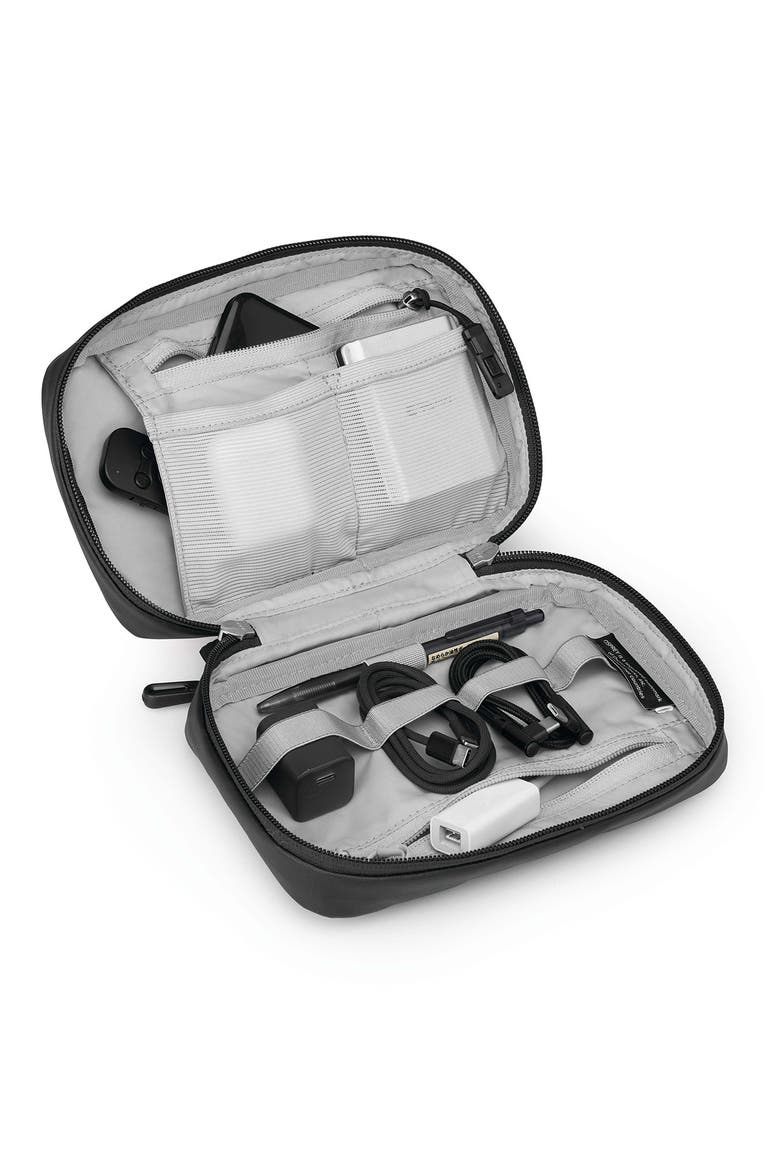 Transporter Powerhouse Tech Storage Pouch, Alternate, color, RAVEN BLACK/ BLACK
