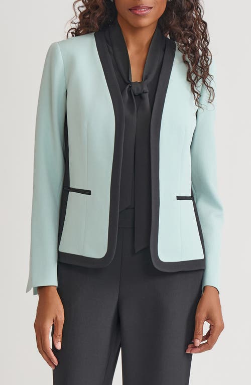 Kasper Plus Size Open-front Jacket In Multi