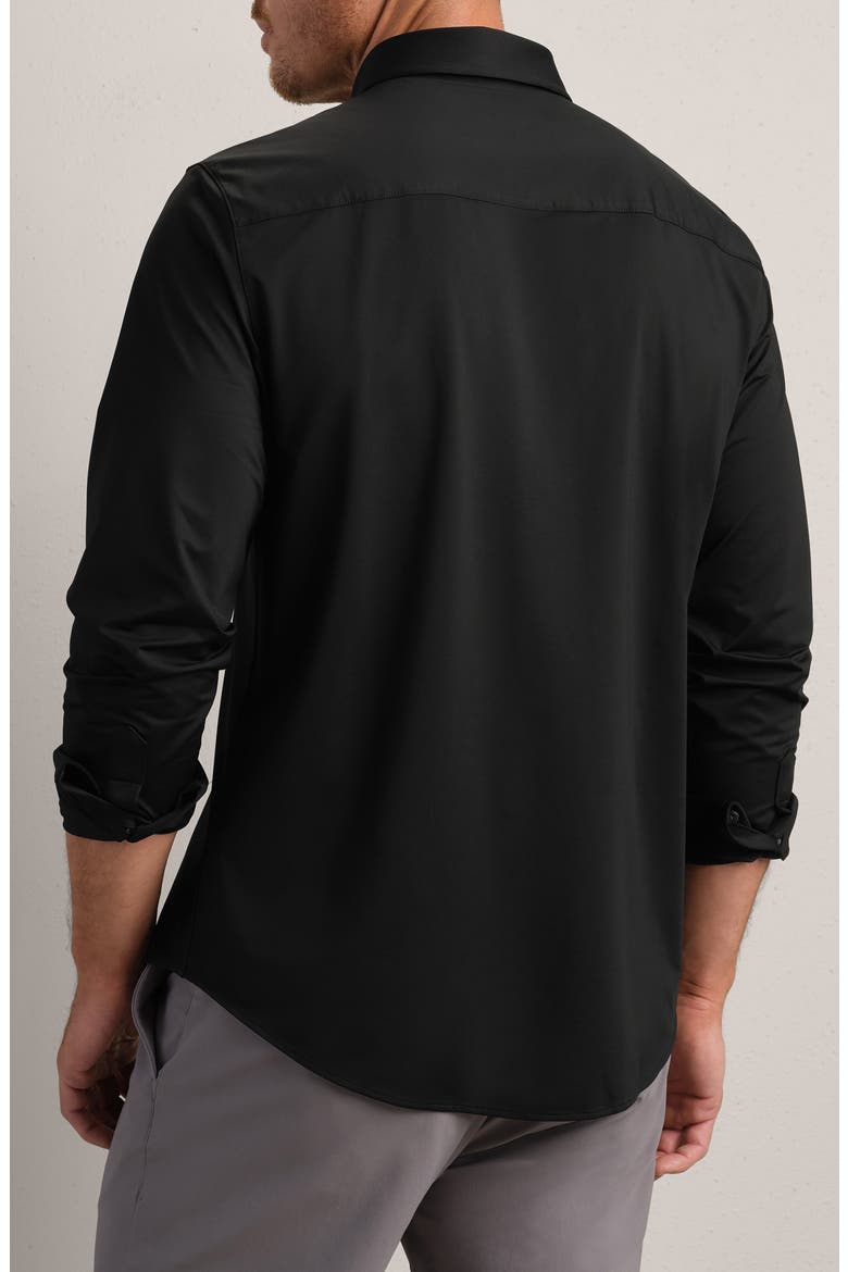 Commuter Classic Fit Stretch Button-Up Shirt, Alternate, color, BLACK OXFORD