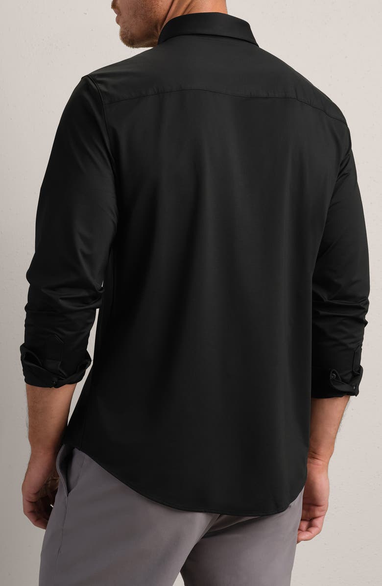 Rhone Commuter Classic Fit Stretch Button-Up Shirt, Alternate, color, Black Oxford