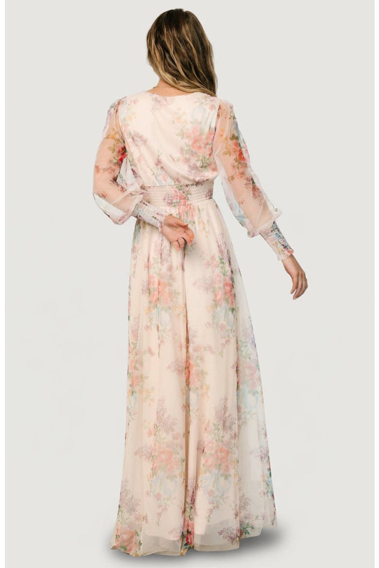 Layla Tulle Maxi Dress, Alternate, color, Romantic Floral
