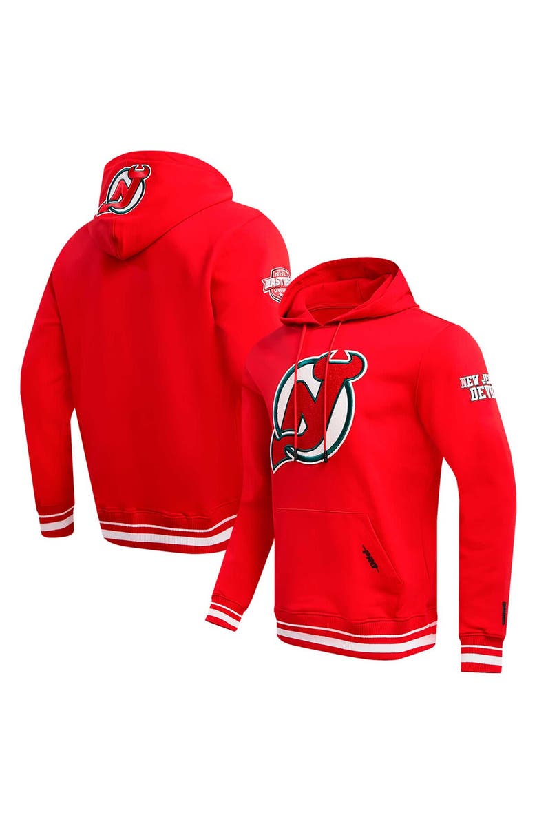 PRO STANDARD Men's Pro Standard Red New Jersey Devils Retro Classic Fleece Pullover Hoodie, Main, color, 