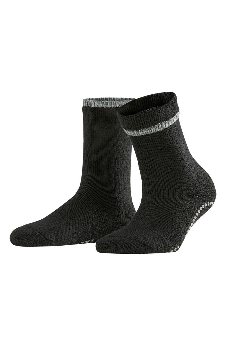 Falke Cuddle Pad Crew Socks, Main, color, Black