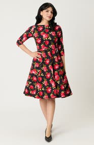 Unique Vintage Devon Swing Dress