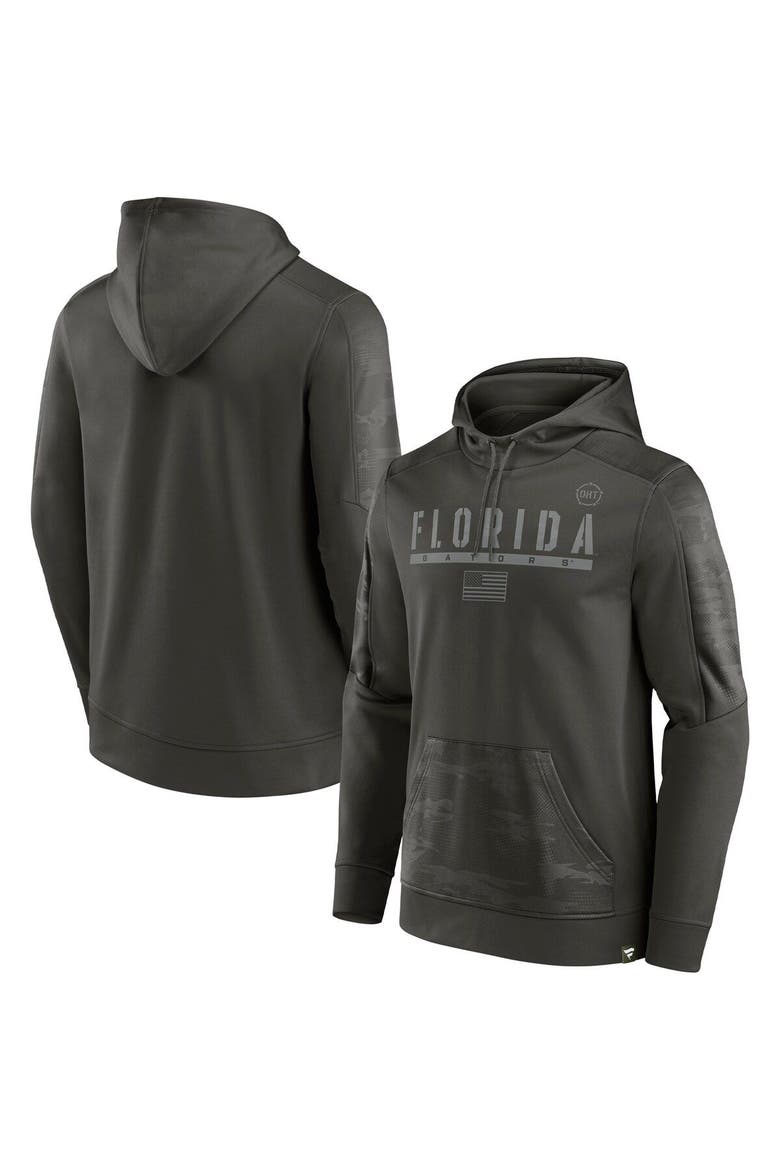 Men's Fanatics Branded Olive Florida Gators Operation Hat Trick Military Appreciation Guardian Pullover Hoodie, Main, color, Olive