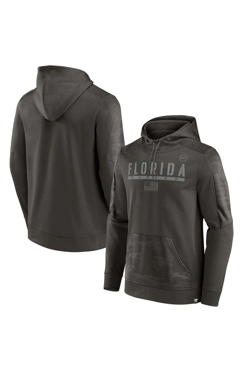 FANATICS Men's Fanatics Branded Olive Florida Gators Operation Hat Trick Military Appreciation Guardian Pullover Hoodie, Main, color, Olive