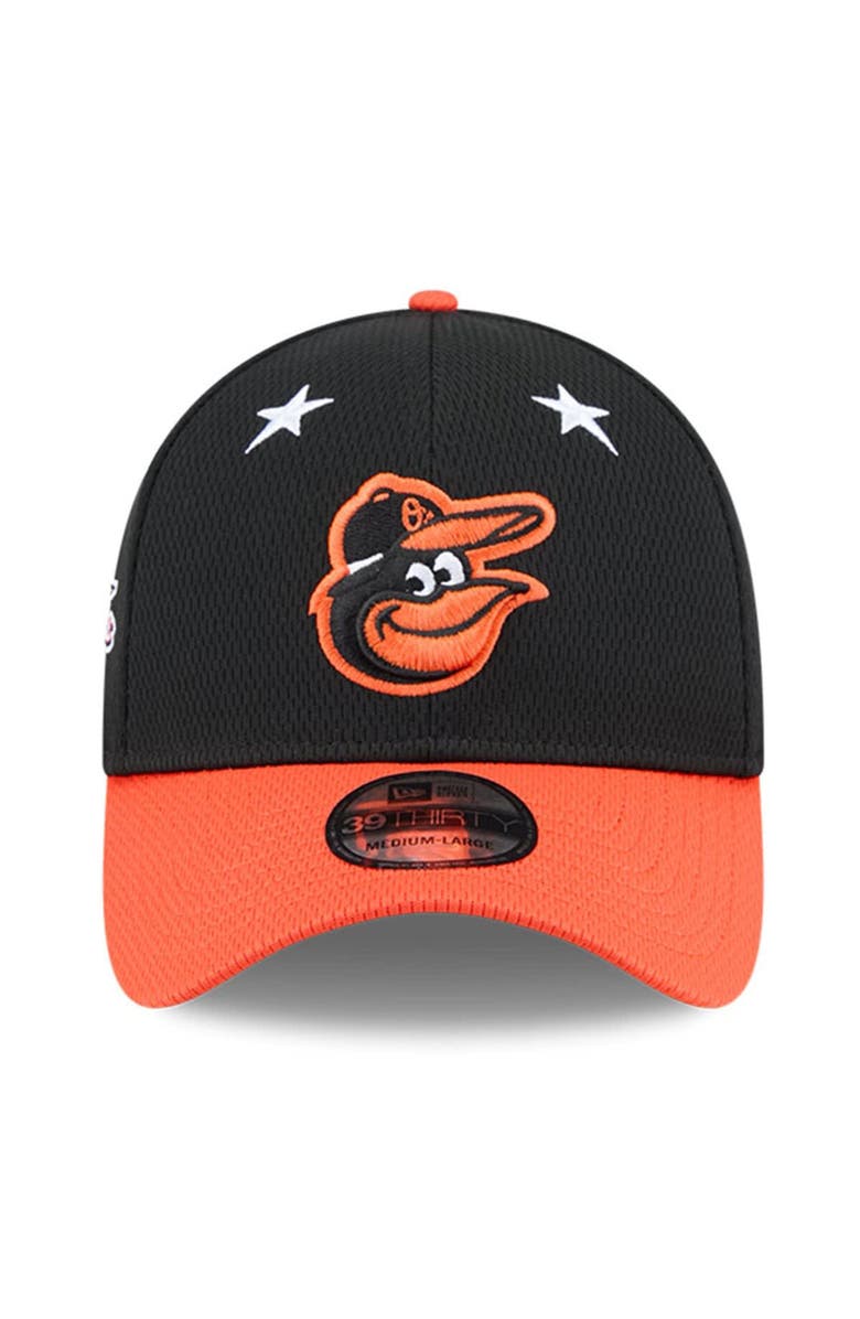 New Era Men's New Era Black/Orange Baltimore Orioles 2025 MLB All-Star Game 39THIRTY Flex Hat, Alternate, color, Black