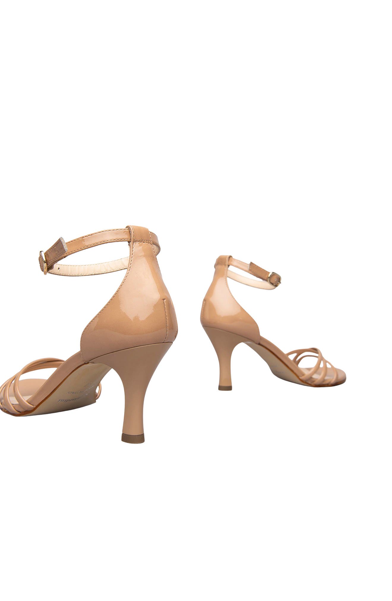 Ankle Strap Sandal, Alternate, color, BEIGE PATENT