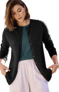 Jessica London Fine Gauge Button Front Cardigan